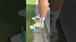 Lace up Nike football boots with me footballboots [upl. by Barncard8]