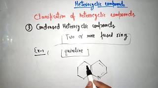 Heterocyclic compounds  introduction amp classification [upl. by Eniahs67]