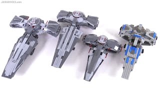 LEGO Star Wars Sith Infiltrators compared 1999  2007  2011  2015 [upl. by Brotherson]