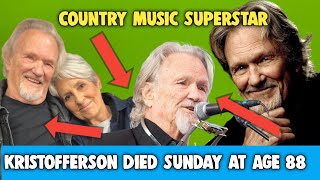 Kris Kristofferson Died Sunday At age 88 Singer Song writer actor we Loss Diamond 😭 [upl. by Penhall374]