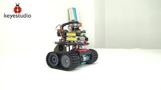 DIYнабор Mini Tank Robot от keyestudio на базе Arduino ардуино [upl. by Otha868]