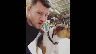 Michael bisping takes Luke Rockholds dog [upl. by Cirilla]