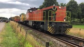 Transporting sleepers to the depot Trains and tracks RailfanSwietelsky [upl. by Eicram640]