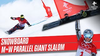 Snowboard  Mens amp Womens Parallel Giant Slalom Finals  Full Replay  Beijing2022 [upl. by Irem591]