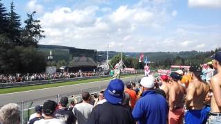 F1 Spa 2016  Start  Kemmel Straight [upl. by Warrenne]