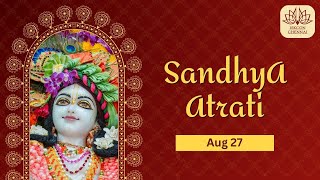 Sandhya Aarti  ISKCON Chennai  27 Aug 2024 [upl. by Ehsrop]