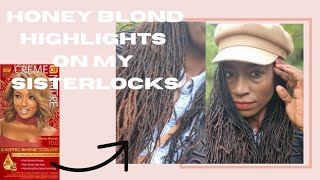 quotTransforming My Sisterlocks Honey Blonde Highlights Revealquot sisterlockjourney haircare locs [upl. by Snah878]