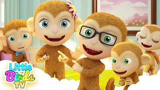 Five Little Monkeys Jumping On The Bed  Nursery Rhymes amp Kids Songs [upl. by Swiercz]