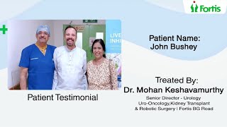 UroLift Treatment for Benign Prostate Enlargement  Patient Success Story  Fortis Hospitals [upl. by Klotz390]