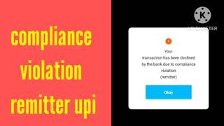 What is compliance violation remitter sbi  Transaction cannnot be completed compliance violation [upl. by Bilski]