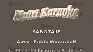 Karaoke sabotaje Carlos rivera [upl. by Lurette616]