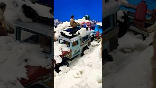 FJ40 Land Cruisers Rescue stranded Fire and Rescue ambulance day after freak desert blizzard [upl. by Denae349]