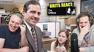 British Guys HILARIOUS The Office Reaction  Season 2 Episode 19 Michaels Birthday [upl. by Arutak]