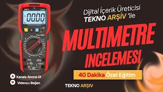 Multimetre Detaylı Kullanımı inceleme işbirliği reklam elektronik elektrik unit tamir [upl. by Aeli]