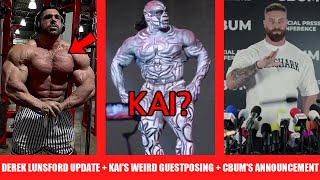 Kai Greenes Strange Guest Posing  CBums Big Announcement  Derek Lunsford 5 Weeks Out [upl. by Esorrebma]