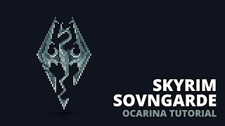 Skyrim  Sovngarde  Ocarina tutorial  tabs [upl. by Tenahs]