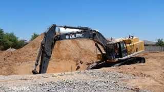 Deere 450D Excavator Digging Deep [upl. by Nabroc]