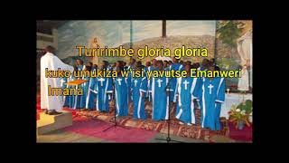 Chorale Sainte Trinité de Kanyosha  Turirimbe gloria Lyrics [upl. by Atorod794]