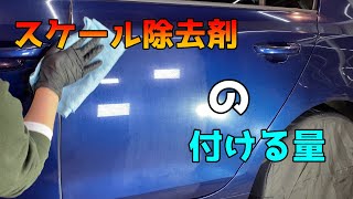 スケール除去剤を付ける量は、どれくらい？【洗車雑談】 [upl. by Ativad]