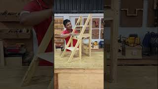 woodworking Shelf Stair into Folding Chair shorts trending chair [upl. by Cohla]