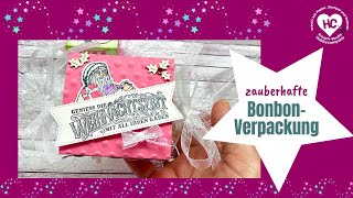 Weihnachtliche Verpackung als Bonbon mit Upcycling [upl. by Nerat]