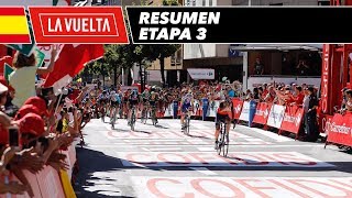 Resumen  Etapa 3  La Vuelta 2017 [upl. by Adolphus]