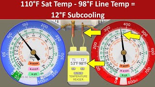 Practice Checking the Charge of an R410A Air Conditioner with Subcooling Method 4 Scenarios [upl. by Enirual]