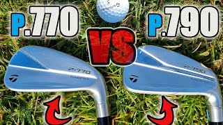 NEW 2023 TAYLORMADE P770 vs P790 IRONS Whats the DIFFERENCE [upl. by Kolodgie]