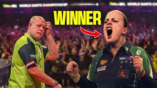 MVG Defeated By Female Darts Player During PDC Match [upl. by Donata]