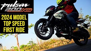 2024 Bajaj Pulsar 200NS First Ride Review  India Exclusive  Whats New [upl. by Ennovehs]