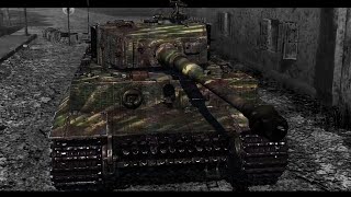 ✠ Tiger Ausf E  Urban Combat in the Rain ✠ [upl. by Toback910]