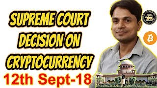 Supreme Court Decision on Cryptocurrency in India  Bitcoin Ban In India Hindi [upl. by Lilyan]