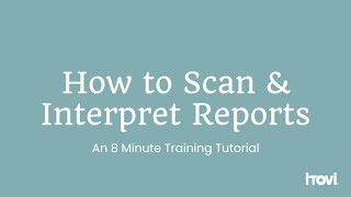 iTOVi Scanning amp Reports Training [upl. by Pascale]