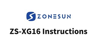 Zonesun ZSXG16 Instructions [upl. by Emmy]