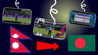 Unforgettable Cricket Match Nepal vs Bangladesh Highlightscricket videosengland cricketbowling WOW [upl. by Male410]