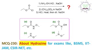 MCQ230 About Hydroxyl amine amp acid chloride by Dr Tanmoy Biswas Chemistry The Mystery of Molecule [upl. by Kcim392]