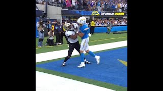 Ladd McConkey catches for a 9yard Touchdown vs New Orleans Saints [upl. by Elliott]