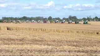 175 Combines Working In 1 Field World Record [upl. by Aicemaj]