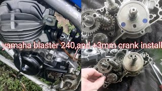 yamaha blaster vitos 240 kitand 3mm crank install yamaha blaster topand bottom end rebuild [upl. by New]