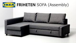 IKEA FRIHETEN Sofa  Unbox amp Assembly [upl. by Grube]