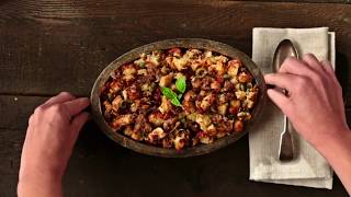 Recipe Traditional Italian Sausage Stuffing [upl. by Werra]