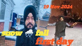 Singh Pardesi First VLOG Snowfall singh pardesi gurbani channel sangat sewa🙏 [upl. by Ratep]