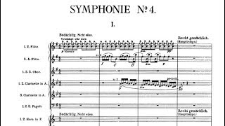 Gustav Mahler  Symphony No4 in G Major  I Bedächtig nicht eilen Audio  Score [upl. by Kevin]