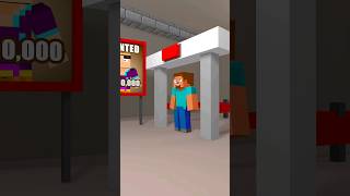 HELP the POLICE FIND the THIEF 👮🤔 Minecraft Animation shorts [upl. by Aenat789]