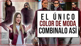 Cómo combinar el COLOR de MODA y crear Outfits DIFERENTES  TENDENCIAS otoño invierno 2024 [upl. by Mcclenaghan4]