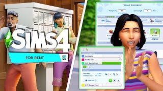 FIRST LOOK AT GAMEPLAY IN THE SIMS 4 FOR RENT Best Pack So Far [upl. by Nali]