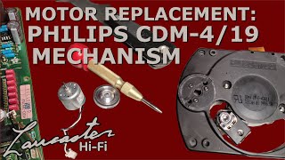 Mystery Solved Replacing the Motor on a Philips CDM419 Mechanism to Fix Rotel RCD855 CD player [upl. by Enaed777]