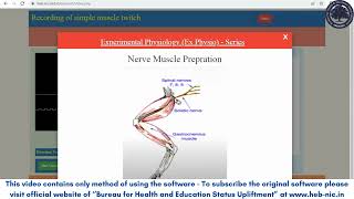 To record simple muscle twitch curve using gastrocnemius muscle and sciatic nerve preparation [upl. by Attennot558]