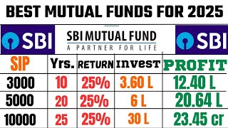 Best sbi Sip mutual fund for 2025 [upl. by Aelsel]