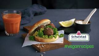 Vegan burger recipe with carrot balls [upl. by Dnarb35]